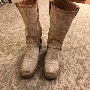 Frye leather pull on boots size 9 1/2 M